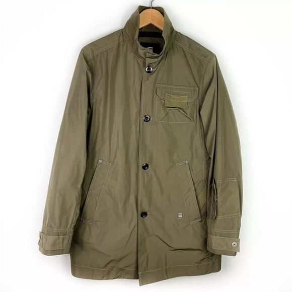 Like new G-Star Raw Utility HB Tape Trench in Combat Green size medium - Picture 5 of 13